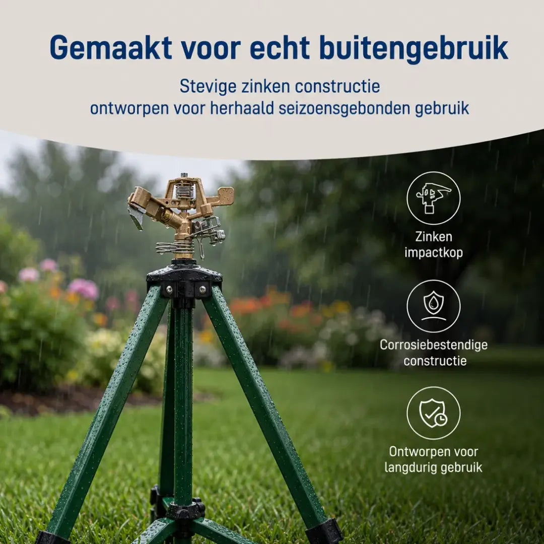 Korvatek Verstelbare 360° Tuinsproeier – Groot Bereik