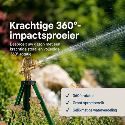 Korvatek Verstelbare 360° Tuinsproeier – Groot Bereik