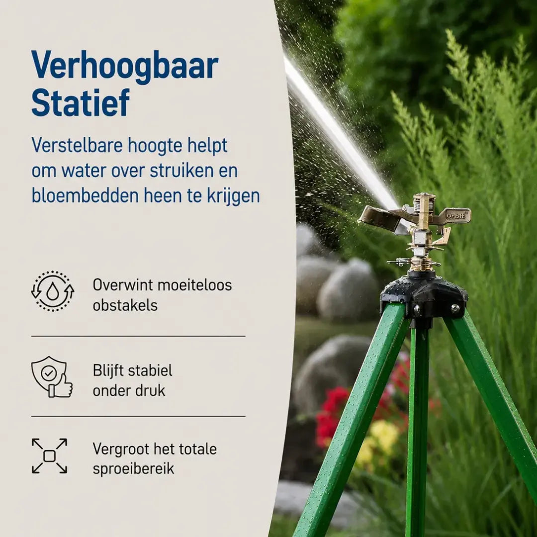 Korvatek Verstelbare 360° Tuinsproeier – Groot Bereik