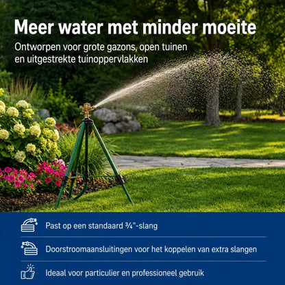 Korvatek Verstelbare 360° Tuinsproeier – Groot Bereik