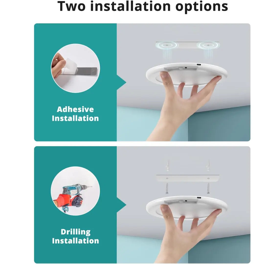 Korvatek Battery Operated Ceiling Lights Rechargeable Motion Sensor Light Indoor Wireless Shower Light with Remote - Dimmable Timing Motion Activated Lamp for Closet Shower