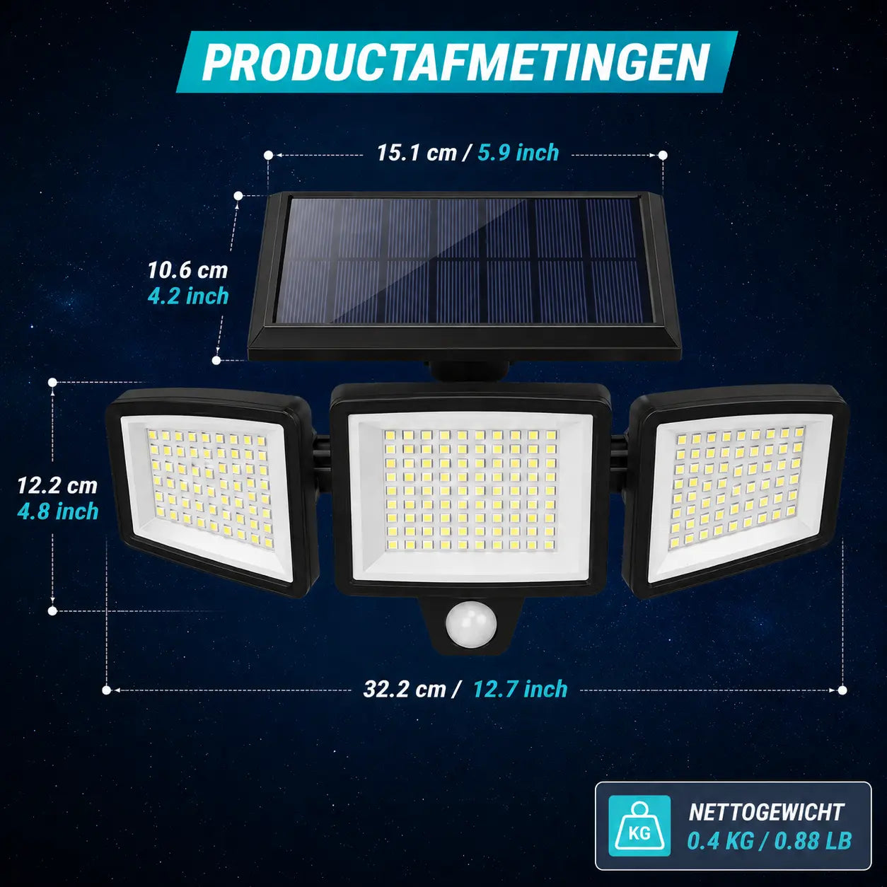 KORVATEK Lampe Solaire à Détecteur – S'allume automatiquement lorsque vous rentrez chez vous