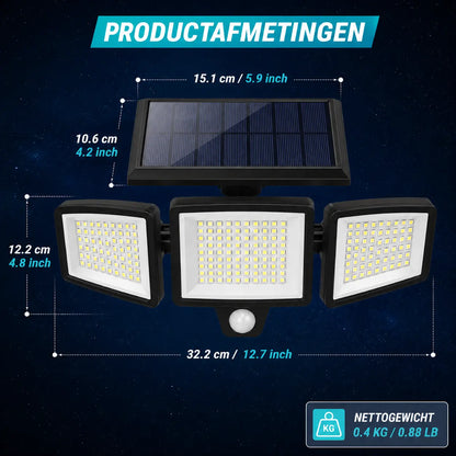 KORVATEK Lampe Solaire à Détecteur – S'allume automatiquement lorsque vous rentrez chez vous