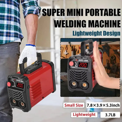 Korvatek QuickWeld Complete Welding System - Portable Stick Welder Machine 110V with Hot Start Arc Force Anti-Stick, Includes 20 Rods & 2 Chip Hammers