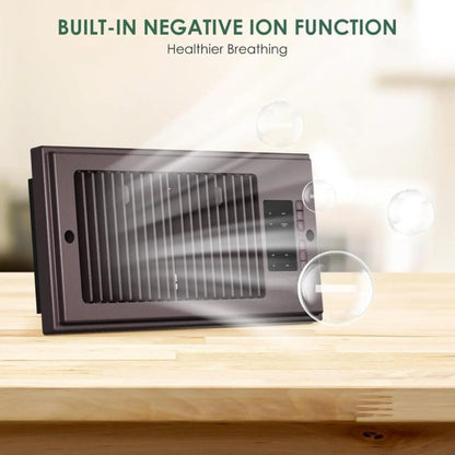 KORVATEK EP987 4"x10" Register Booster Fan for Wall & Floor Vents, 10-Speed Quiet Ventilation Fan with Thermostat & Remote, Negative Ion Air Vent Booster, Enhances Airflow & Home Comfort