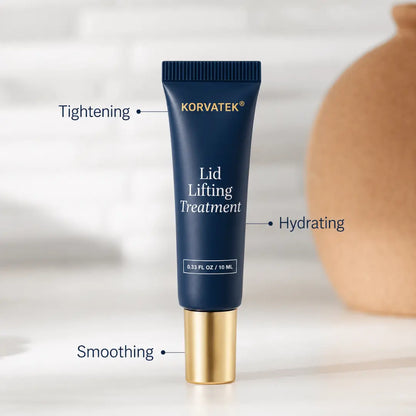 Korvatek Lifting Treatment – Firming Eye Cream for Hooded, Sagging & Crepey Lids – Instantly Smooths Fine Lines & Lifts Appearance – Fragrance-Free Formula